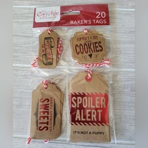 The Cookie Exchange 20 Baker's Tags Gift Giving Dessert Homemade Christmas